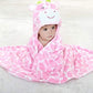 Vauwmsr Baby Hooded Blanket Ultra Soft Warm Newborn Infant Swaddle Wrap Bath Shower Towel, 25.6' X 39.4', Pink