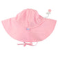 Rufflebutts Baby/Toddler Girls Pink Adjustable Sun Hat W/Upf 50+ Protection - 6-12M