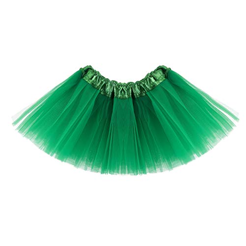 Jane Shine Infant Tutus, Tutu Skirt For Baby Girls, Toddler Tulle Dress Skirt 5 Layers Soft For Babies First Birthday Green