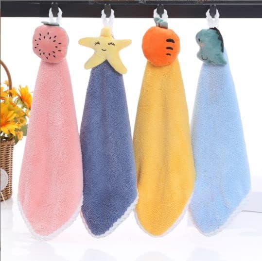 FAGVA,Adorable Baby Hand Towel  Gentle Cotton Washcloth for Infant & Toddler, QuickDry Bathroom Towel for Home, Travel & Baby 