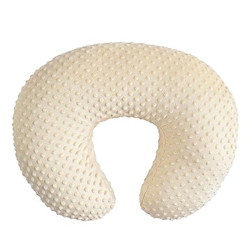 Owlowla Minky Nursing Pillow Cover, Breastfeeding Pillow Slipcover Fits Nursing Pillow For Baby Boy Girl(Cream)