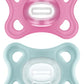 Mam Comfort Pacifiers, Newborn Pacifiers (2 Pack) 3-6 Months, Best Pacifier For Breastfed Babies, Girl Silicone