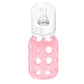 Lifefactory Glass Baby Bottle With Silicone Sleeve 4 Ounce - 2 Pack - Pink