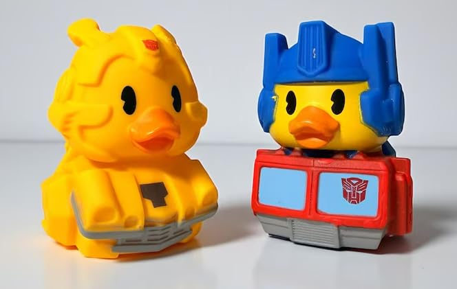 Just Play Duckalooz Rubber Duck 2 Pack - Optimus & Bumblebee - Bath Toys
