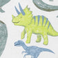 Simple Joys By Carter'S Baby Boys' 3-Pack Snug Fit Footless Cotton Pajamas, Blue Stripe/Green Trucks/White Dinosaur, 5T