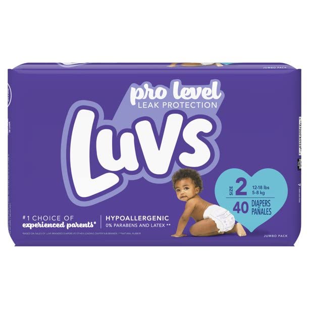 Luvs With Size 2 Ultra Leakguards Diapers, 40 Count Per Pack - 2 Per Case