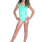 Girl'S Leotard Lt Blue Velve L