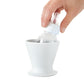 Bkee Baby Bottle Holder and Easy Hands Free Silicone Breast Pump Holder for One Handed Bottle Prep - White, 1-Pack