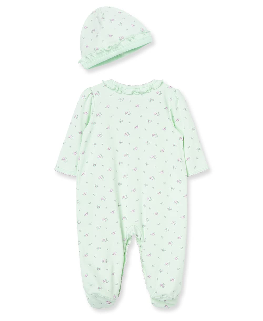 Little Me Baby Girls And Hat Footie, Petite Rose, Preemie Us