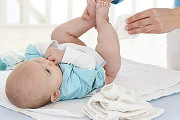 Baby Organic Large Dry Pads 100% Cotton Squares For Baby Care Diapering (60 Count)