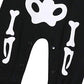 Singcoco Halloween Baby Boys Girls Skull Skeleton Costume Romper With Hat (Black, 12-18 Months)