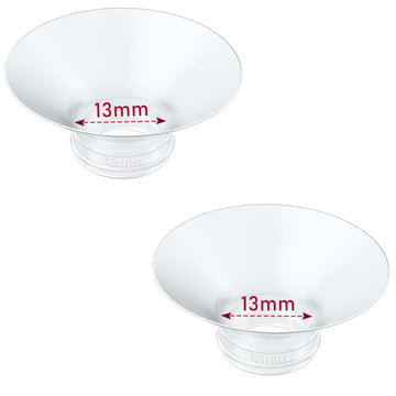 IVARONAL Flange Insert 2PCS 13mm Compatible with Momcozy M9/M6/M5/S12 Pro/V1 Pro/V2 pro, Spectra/Medela/Elvie/NCVI/TSRETE/eufy/L