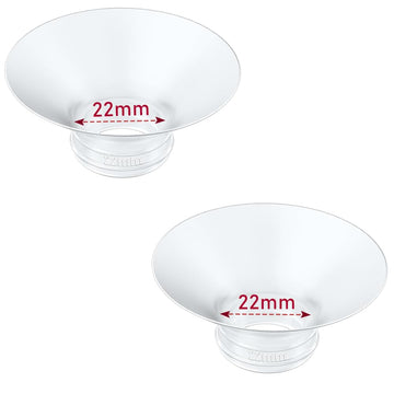 IVARONAL Flange Insert 2PCS 22mm Compatible with Momcozy M9/M6/M5/S12 Pro/V1 Pro/V2 pro, Spectra/Medela/Elvie/NCVI/TSRETE/eufy/L