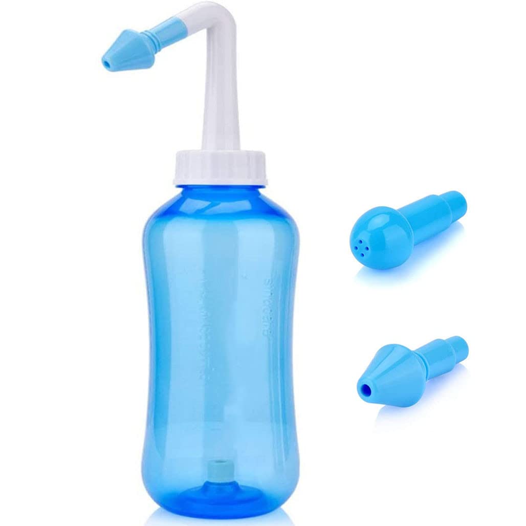 Hannea Nose Wash System Clean Sinus Allergies Nasal Pressure Neti Pot For Children And Adults(300 Ml)