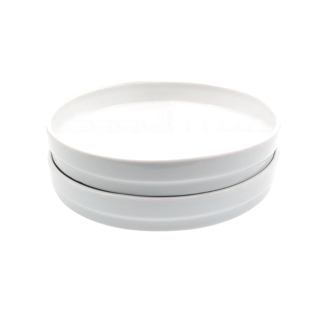 Elk and Friends Kids 7.8    Porcelain White Plates | Suitable for Babies/Toddlers | Microwave & Dishwasher Safe | Non Slip Dinne