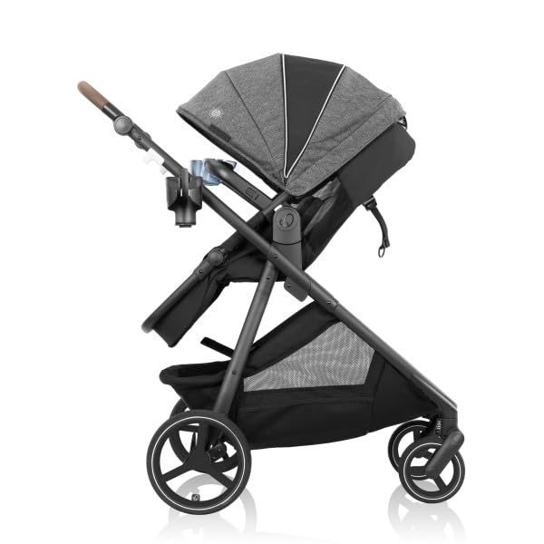 Evenflo Shyft Intuiti+ Travel System Featuring Revolve180 Litemax Nxt With Sensorysoothe (Angler Tweed)