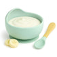 KETUBHAGAD Baby Feeding Bowl & Spoon Set | Silicone Suction Bowl for Baby Food | BPAFree Baby Bowl with Soft Feeding Spoon | No