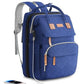 ISMGN Diaper Bag Backpack with Changing Station, Large Diaper Bag, Multifunctional Diaper Bag, Blue