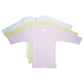 Bambini Girls Pastel Variety Long Sleeve Lap T-Shirts - Newborn - Pink/Yellow/White
