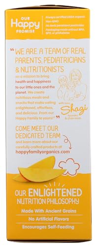 HAPPY BABY Organic Mango & Pumpkin Teether Crackers 12 Count, 1.7 OZ