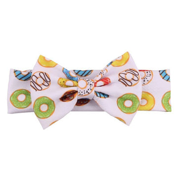 Baby Donut Headband Turban Bow Baby Girls Donut Hair Band Bow Baby Donut Headwarp Bbg42 (Hair Band-B3)
