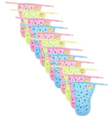 Fabsquare Fabsquare New Born Baby Nappy, Nappies, Langot  Hosiery Soft Material Set Of 12 (Multicolor)