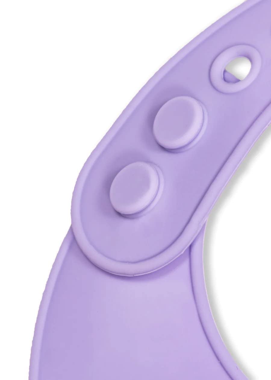 Modern-Twist Bucket-Bib, Badger Family - Lavender