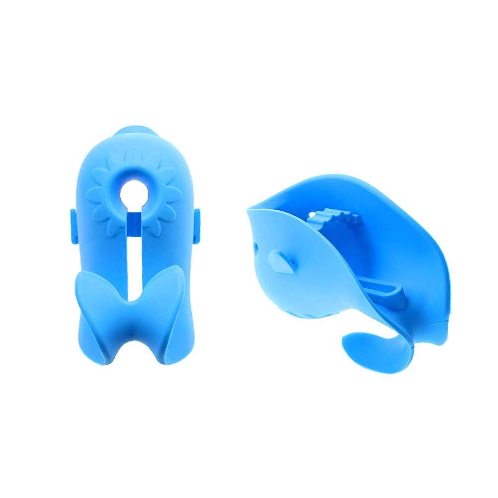 Odowalker Faucet Spout Cover Blue Cute Whale Design, Soft Silicon Bath Tub Toddlers Protection From Injury Cover Universal Fit B