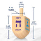 Zion Judaica Wood Dreidels Medium Sized Bulk Pack Wooden Hanukkah Dreidles In Ziplock Bag Chanukah Fun Game (30 Pack)
