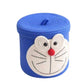 VELVET VIBE Kids Lid Baskets with Beautiful Characters  Rope Baskets for Baby Diaper, Stuffed Animal Storage (Doreamon)