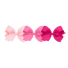 Wee Ones Girls' Large Bow 3 Pc Set Solid Grosgrain Variety Pack On A Weestay No-Slip Hair Clip - Light Pink, Hot Pink And Shocki