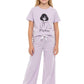 WEET Girls Printed Round Neck Printed TShirt and Palazo Pant | Top & Pajama Set 003 (Lavender, 1112 Y)