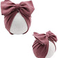 Jiahang Baby Girl Velvet Big Hair Bow Turban Hat Oversized Bowknot Head Wrap Beanie India Cap Warm For Infant Toddlers 6Pcs(Bowk