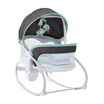 Vannetgo 3-in-1 Baby Bouncers, Can sit and Lie Down, Brilliant Bouncer,Rocking Bouncer, Soothing Vibration, 3rd Gear Adjustment,