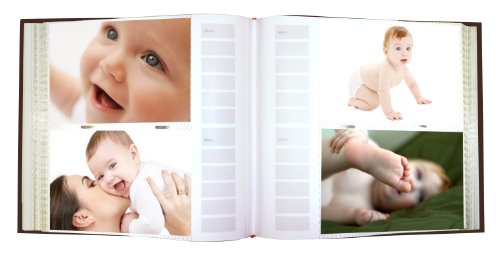 Pioneer Photo Albums Ev-246Fb/Og 200-Pocket Baby Owl Printed Designer Frame Cover Photo Album, Green 4 X 6 Inch