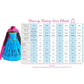 Dressy Daisy Little Girls Ice Princess Snow Queen Coronation Dress Up Costume with Cape Halloween Christmas Party Outfit Size 6X
