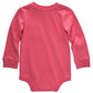 Carhartt Long-Sleeve Pocket Bodysuit, Pink Lemonade, 3 Months