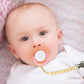 Pacifier Clip For Boys Girls - Moribox Paci Clip Soothe Baby Binky Holder For Shower Birthday Gift 2 Pack