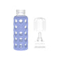 Lifefactory Glass Baby Bottles With Silicone Protection - 2-Pack, 9 Oz Bottles, Blueberry & Grape