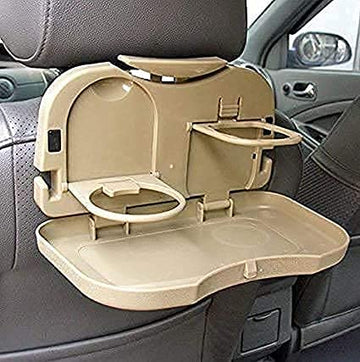 Car Travel Dining Tray  Mini Foldable Travel Storage Tray Auto Car Back Seat Cup Tray Stand Organizer  Mini Car Backseat Food 