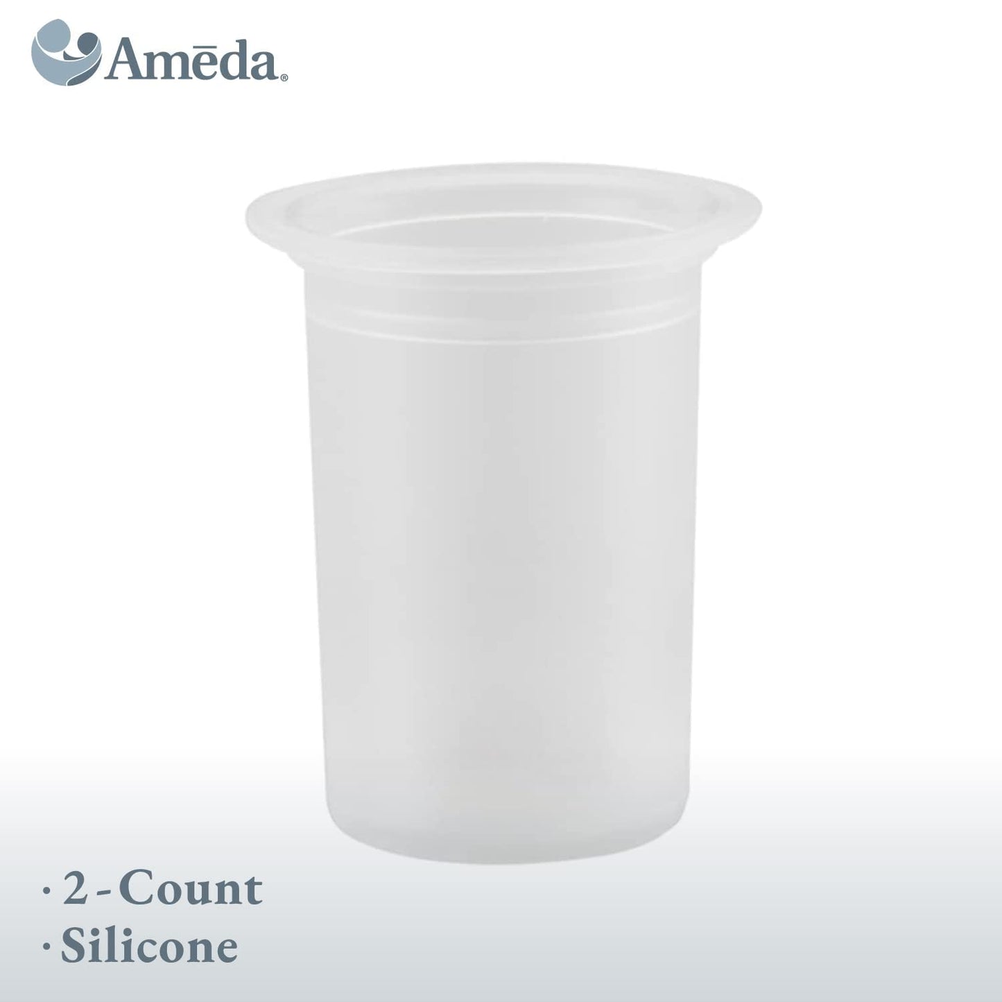 Ameda Universal Silicone Replacement Diaphragms, Clear, Closed-System Pumping, Breastfeeding Equipment & Accessories (2 Count)