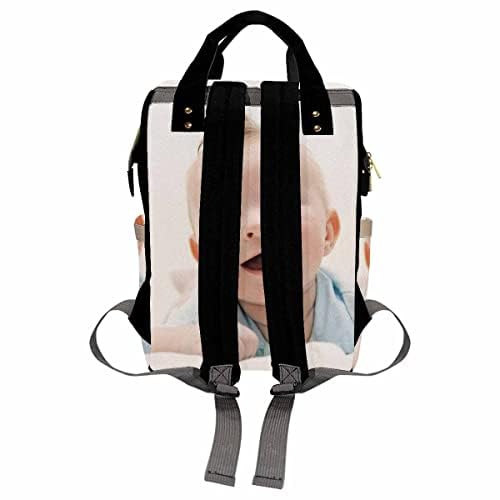Artsadd Custom Photo Diaper Bag For Mom, Personalized Picture Backpack With Stroller Straps Large Travel Shoulder Bag Nappy Bag