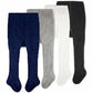 Cozyway Cable Knit Cotton Leggings/Tights For Baby Girls, 4 Pack, White/Black/Gray/Navy Blue, 6-12 Months Old