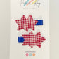 Gingham Stars Hair Clips