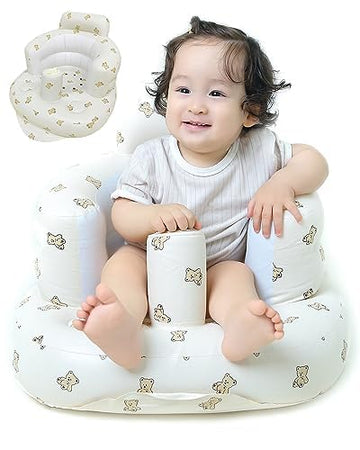 Obbolo Baby Inflatable Seat, Built In Air Pump Baby Chair Seat For Sitting Up 3-36 Months, Toddler Chair For Infant Gift