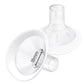 2pcs 18mm Soft Rim Flanges with 106 Degree Wider Opening Angle for Medela Breast Pump, PersonalFit, Freestyle, Maxflow, Freestyl