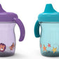 NUK First Essentials Fun Grips Soft Spout Trainer Cup, 7 oz. (2 Count (Pack of 1), Blue&Green)