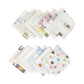 hejhncii Baby Wash Cloth Set Cute Cartoon Print Double Layer Gauze Reusable Absorbent Burp Cloth Soft Baby Wash Cloths for Face 