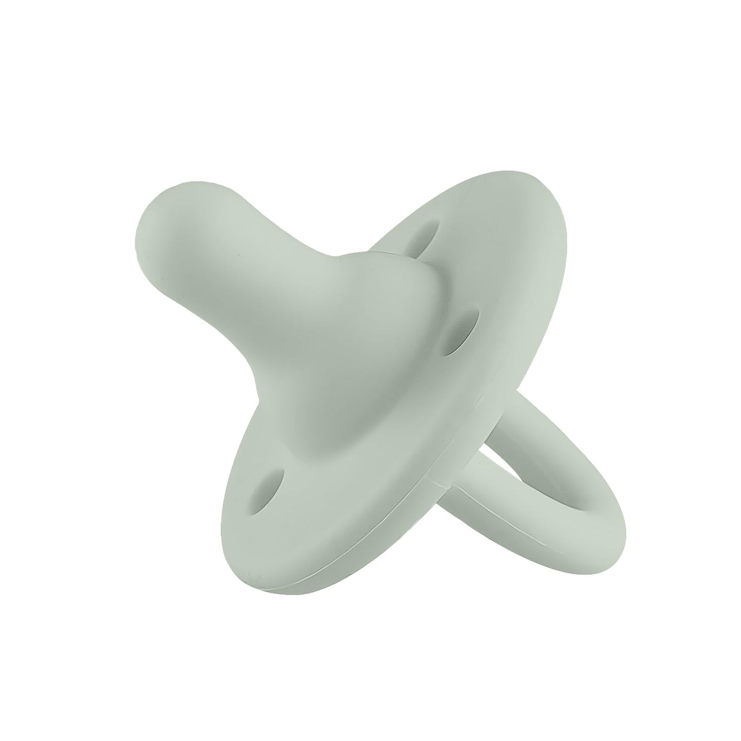 Lee Lee and Me Paci - Sage Color - 100% Medical Grade Silicone Pacifier Breast-Like Nipple Design for Better Latch - Size 0-18 M