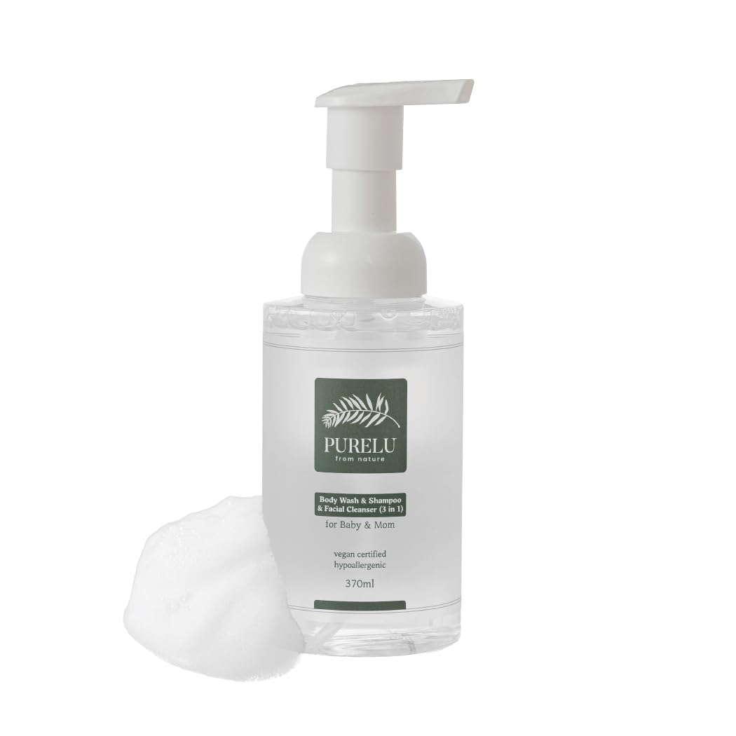 PURELU Baby All in one wash (Shampoo & Bodywash & Facial Cleanser) for Baby 370ml -Korea